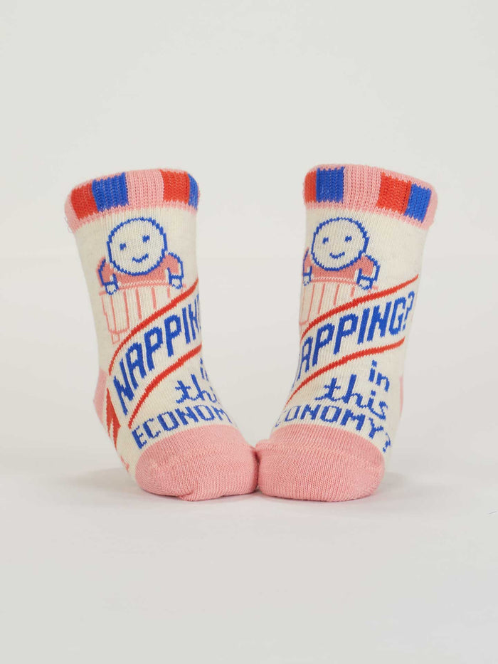 Blue Q Napping? In This Economy?/Poop Machine Baby Socks