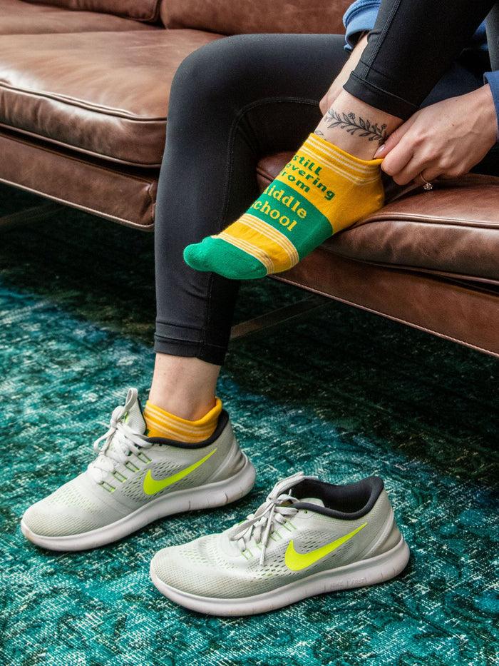 Blue Q Still Recovering From Middle School Sneaker Socks