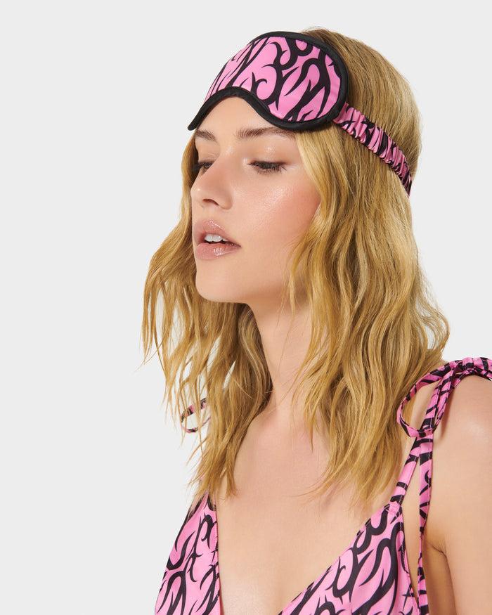 Bluebella BB X Ashley Williams Tattoo Print Luxury Satin Eye Mask