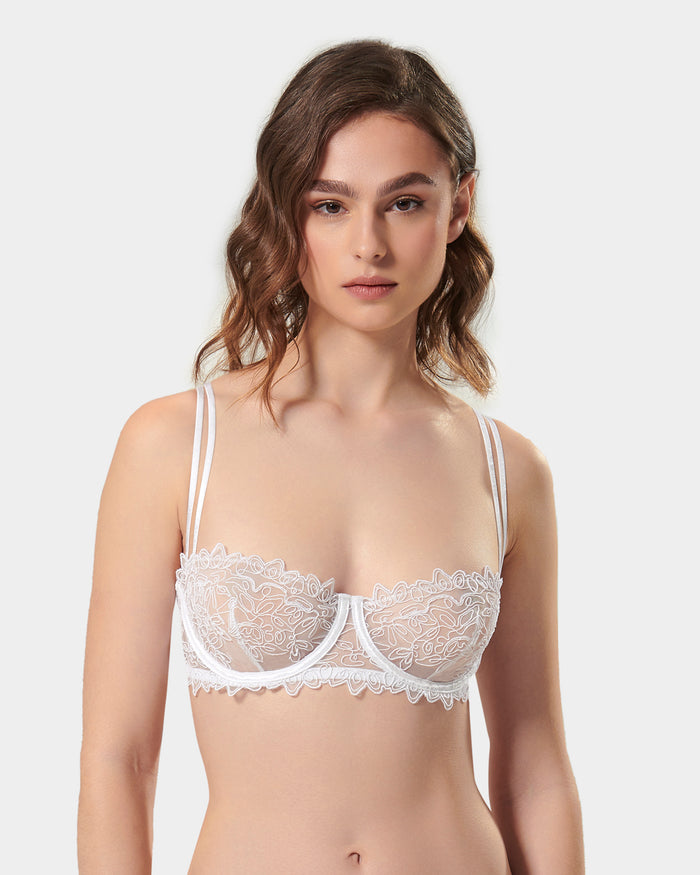 bluebella Audrey Balcony Bra White