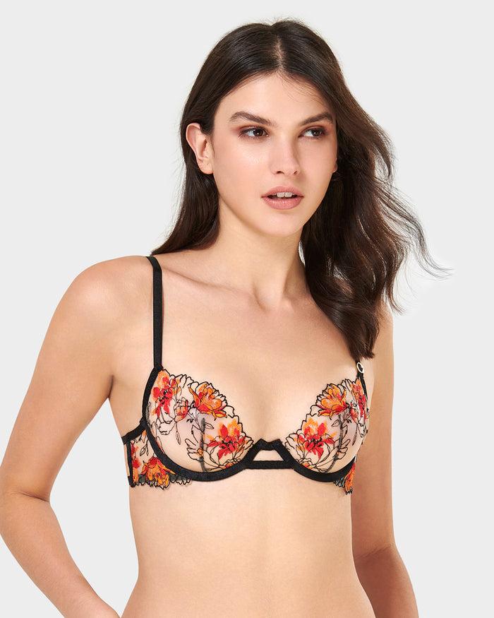bluebella Calista Wired Bra Black/Red