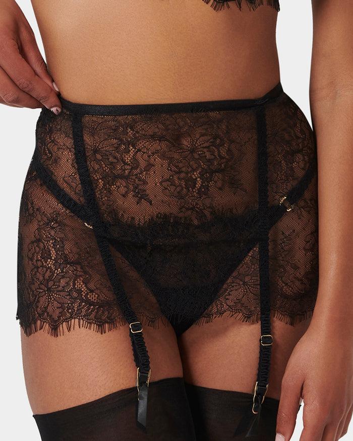 bluebella Camelia Skirt Suspender Black