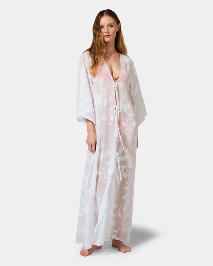 Bluebella Darla Kaftan White