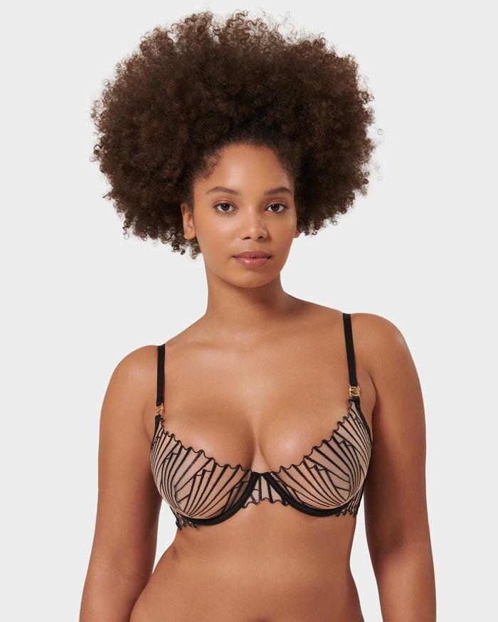 bluebella Goya Wired Bra Black/Sheer