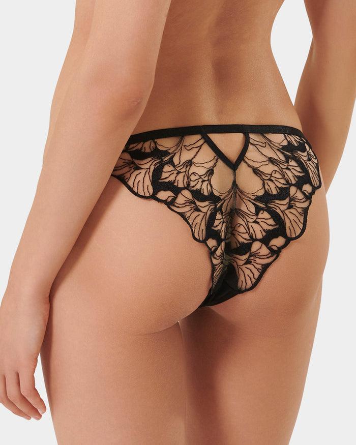 Bluebella Kalmia Brief Black/Sheer