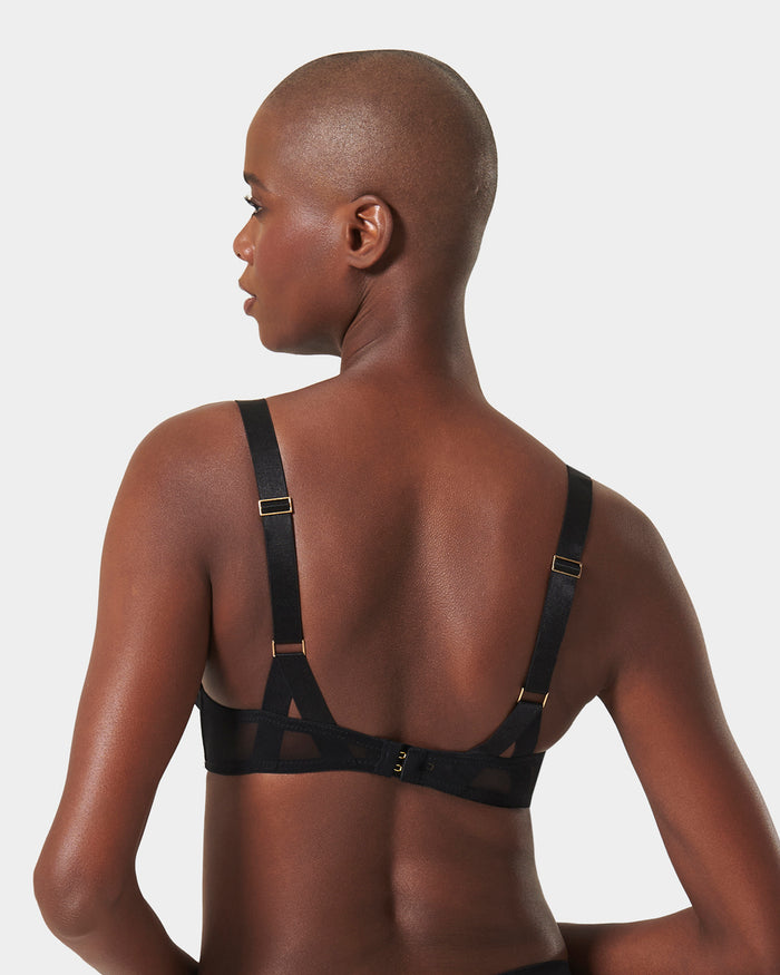 Bluebella Karolina Strappy Balcony Bra Black
