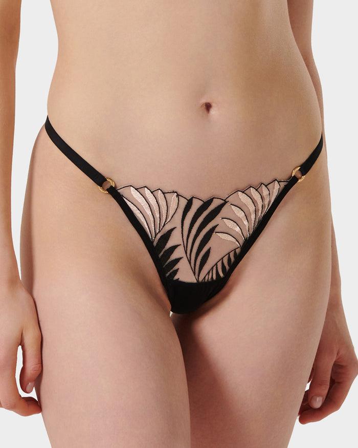 bluebella Katerine Thong Black/Pearl/Sheer