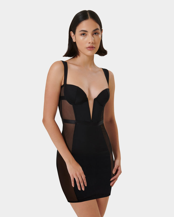 bluebella Lara Wired Short Dress Black