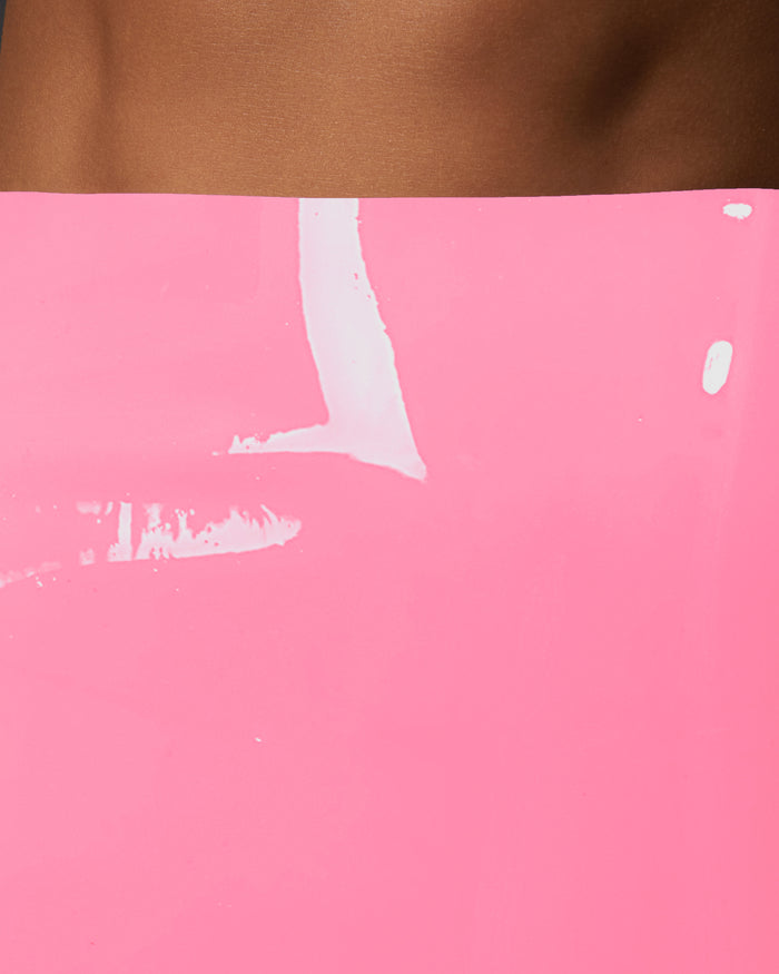 Bluebella Latex High-waist Hot Pant Bubblegum Pink