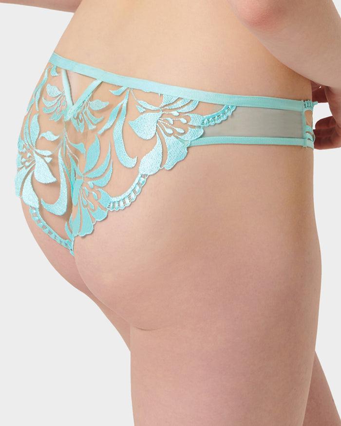 Bluebella Leonora Brief Island Paradise Blue/Sheer