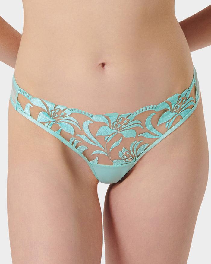 bluebella Leonora Brief Island Paradise Blue/Sheer