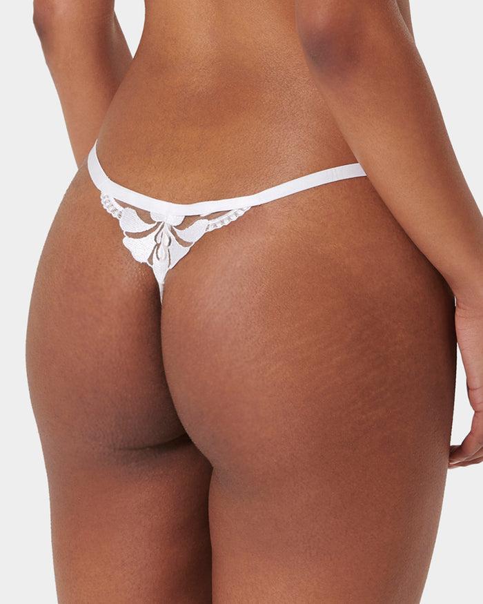 Bluebella Leonora Thong White/Sheer