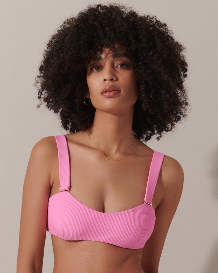 bluebella Lucerne Bandeau Bikini Top Pink