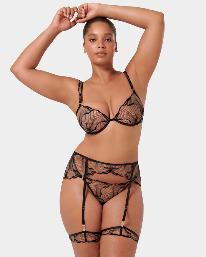Bluebella Marabel Black/Sheer