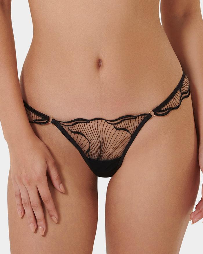 bluebella Marabel Thong Black/Sheer