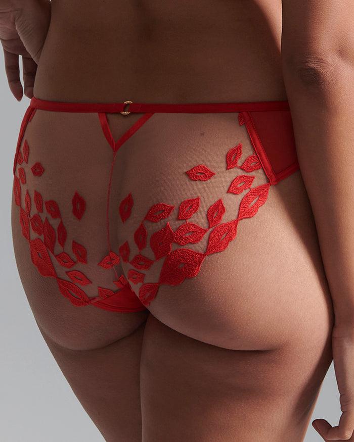 bluebella Marian Brief Red/Sheer