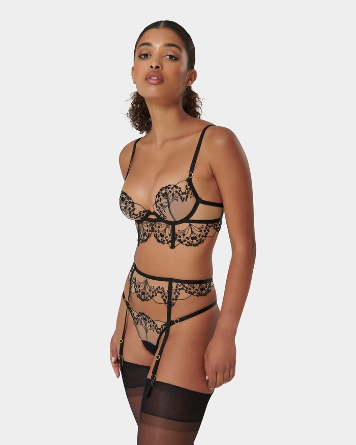 Bluebella Marisa Black/Sheer