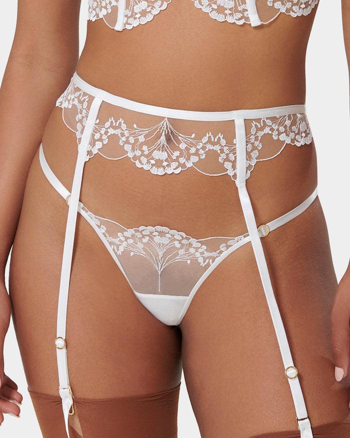 bluebella Marisa Suspender White/Sheer