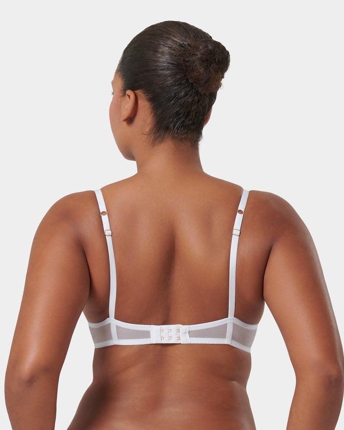 Bluebella Marseille Embroidered Sheer Bra White