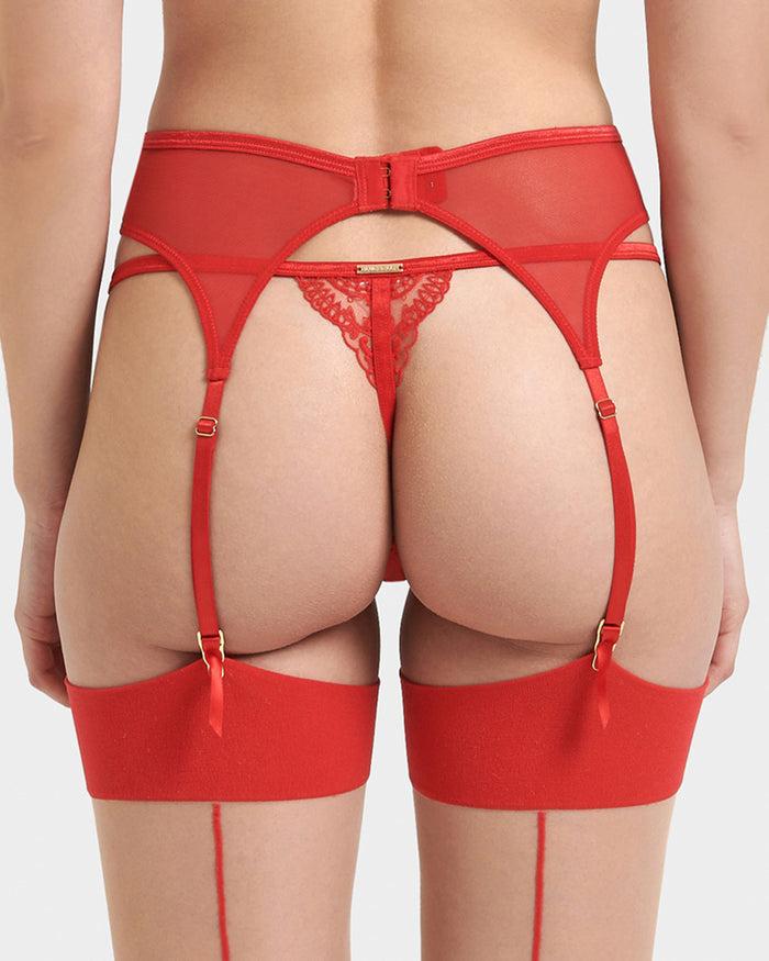 Bluebella Marseille Suspender Red