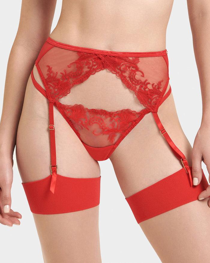 bluebella Marseille Suspender Red