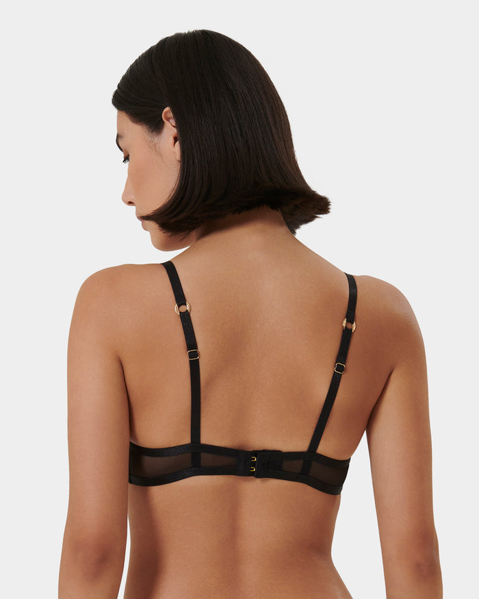Bluebella Naomi Mesh Bra Black