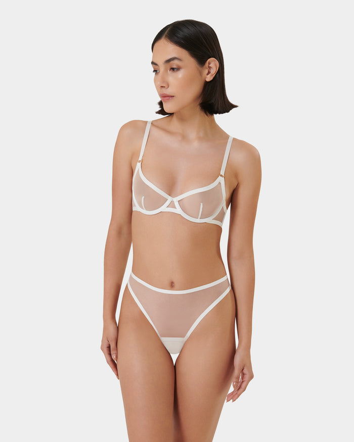 Bluebella Naomi Mesh Bra White
