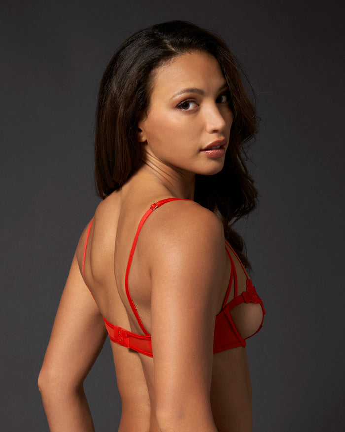 Bluebella Nova Open Bra Red