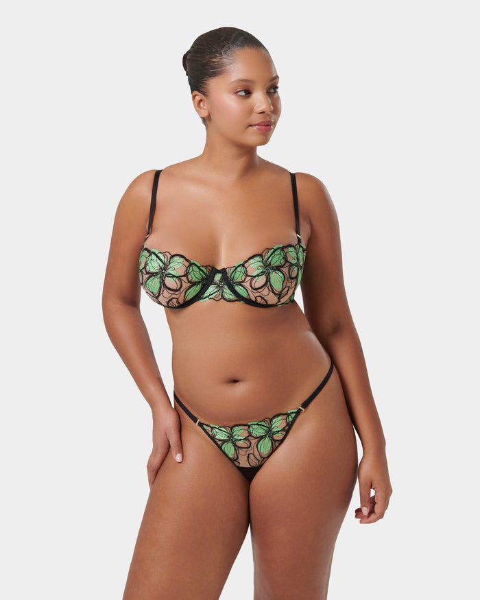 bluebella Odette Black/Summer Green