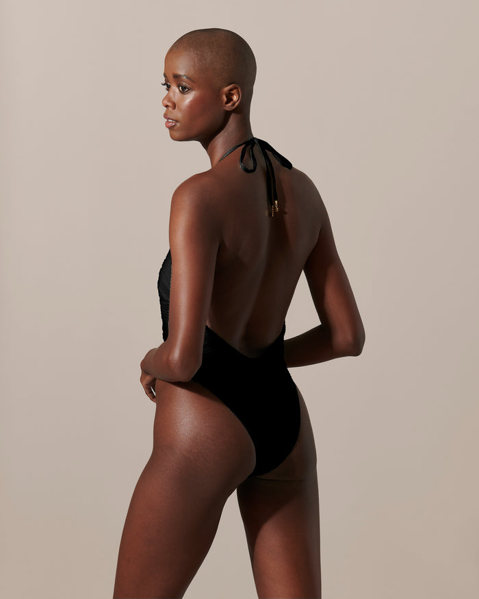 Bluebella Orta Plunge Swimsuit Black