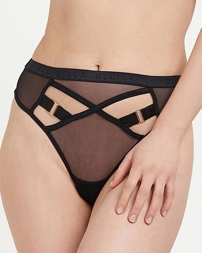 bluebella Oslo High-Waist Thong Black