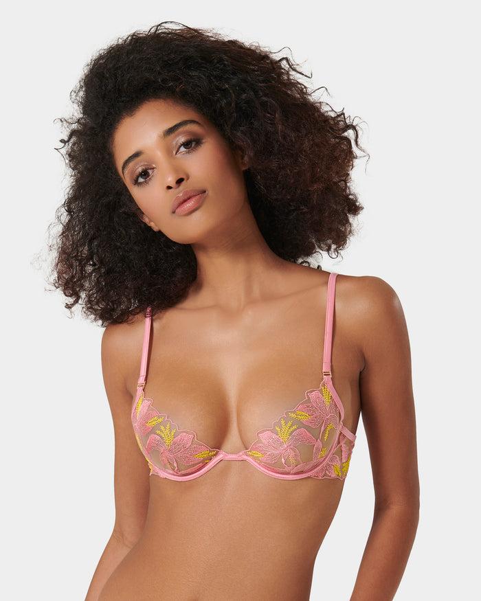 bluebella Patrice Sheer Bra Pink/Yellow