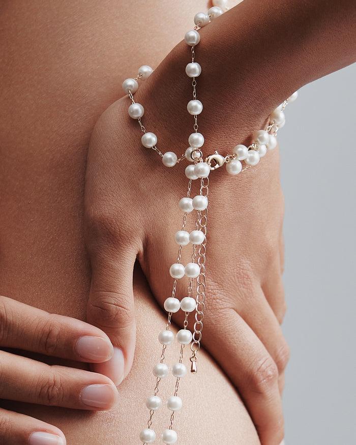 Bluebella Pearl Cuffs Pearl/Gold