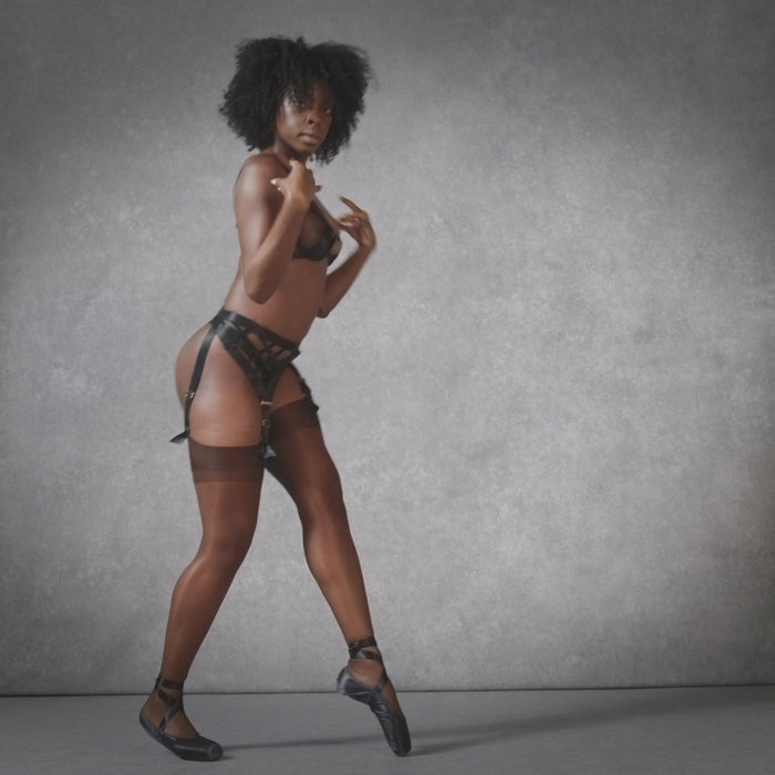 Bluebella Plain Leg/Plain Top Stockings Berry