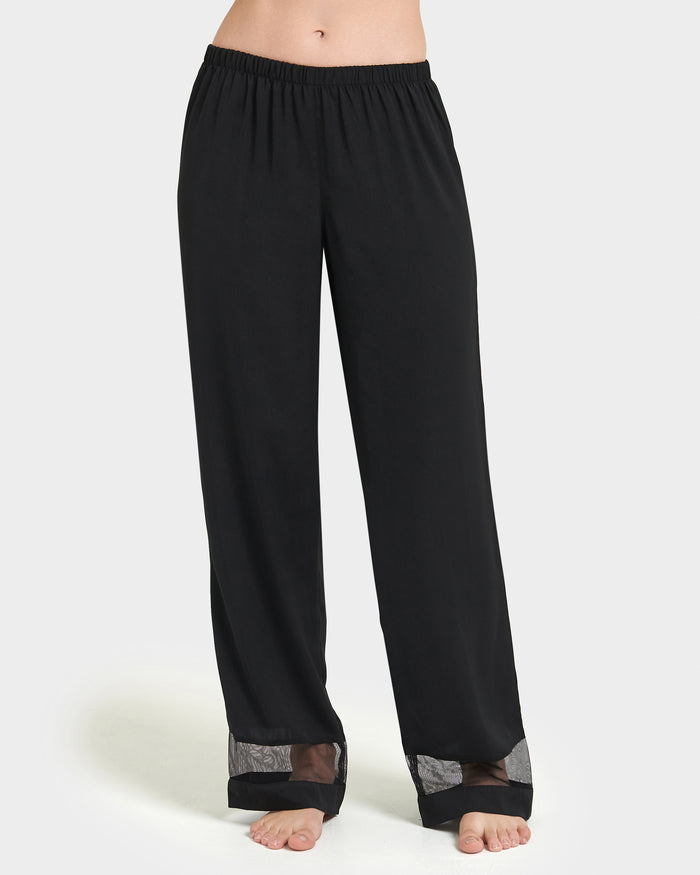 Bluebella Richmond Long Pyjama Set Black