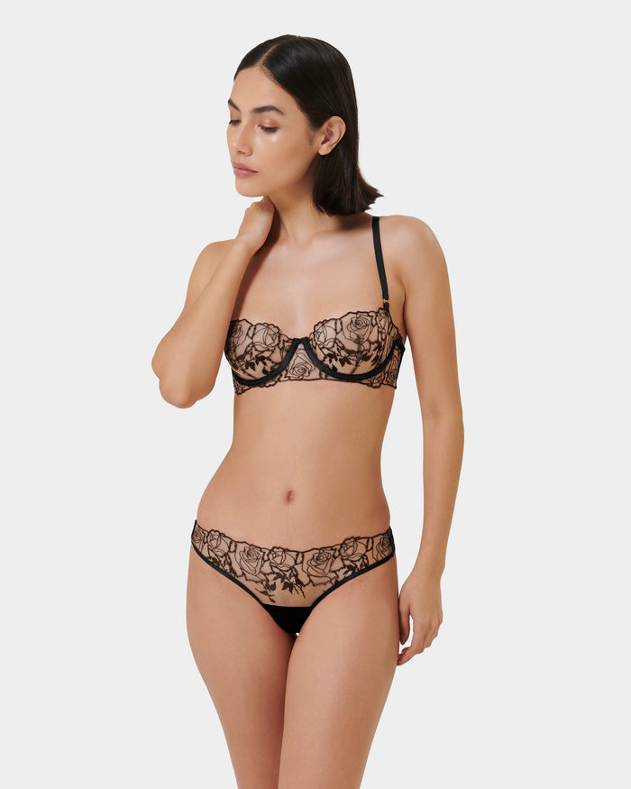 Bluebella Rosalie Black/Sheer