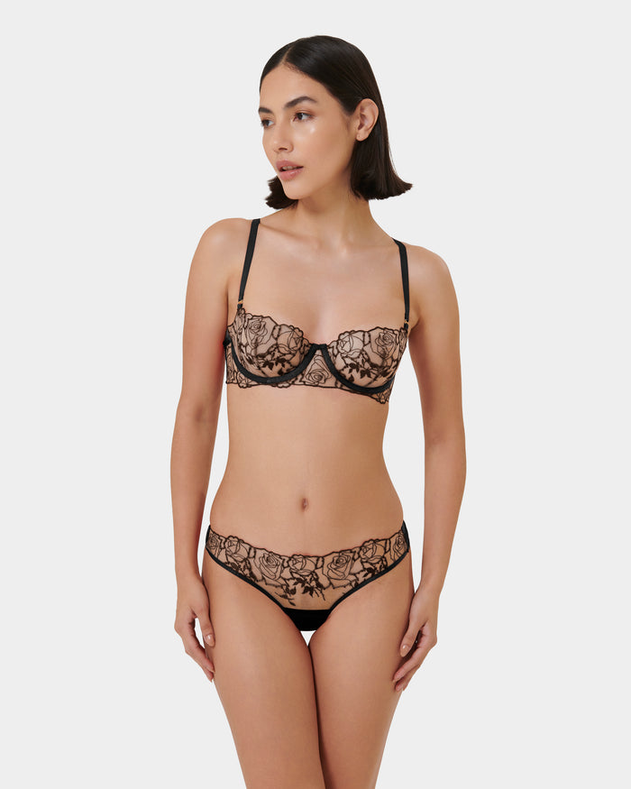 bluebella Rosalie Black/Sheer