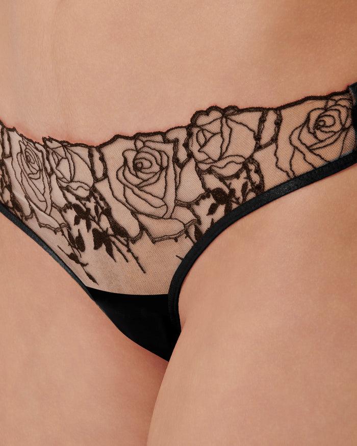 Bluebella Rosalie Brief Black/Sheer