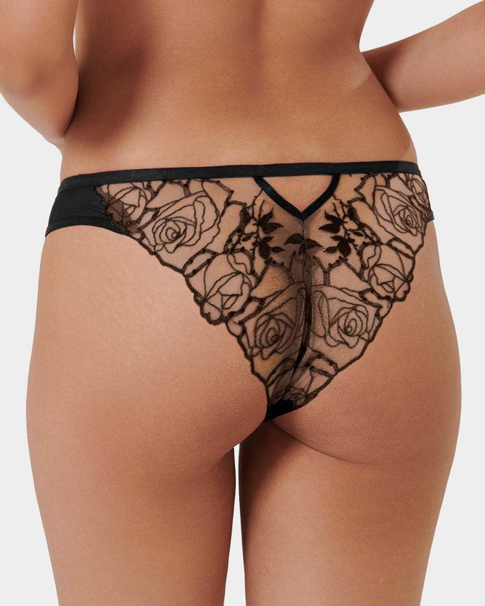 bluebella Rosalie Brief Black/Sheer