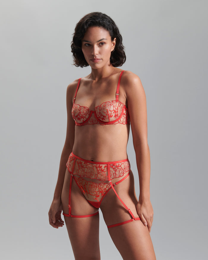 Bluebella Rosalie Red/Sheer