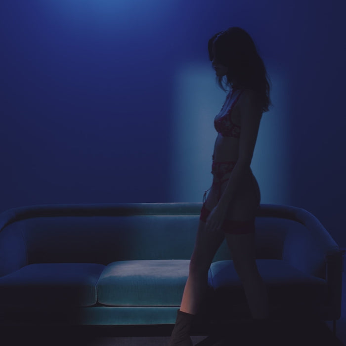 Bluebella Samara Thong Red/Sheer