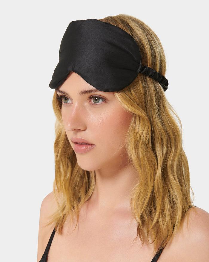 Bluebella Saskia Luxury Satin Eye Mask Black