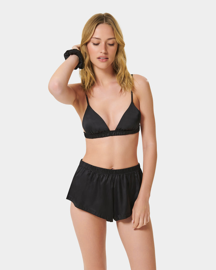 Bluebella Saskia Luxury Satin Scrunchie Black