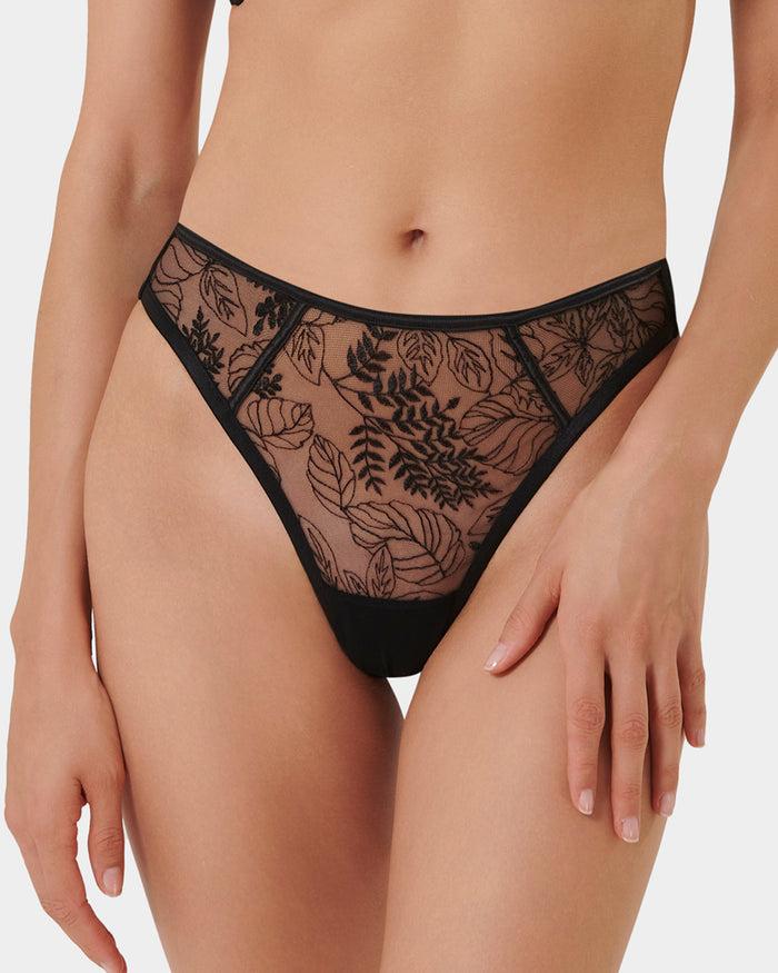bluebella Seraphim High-Waist Thong Black