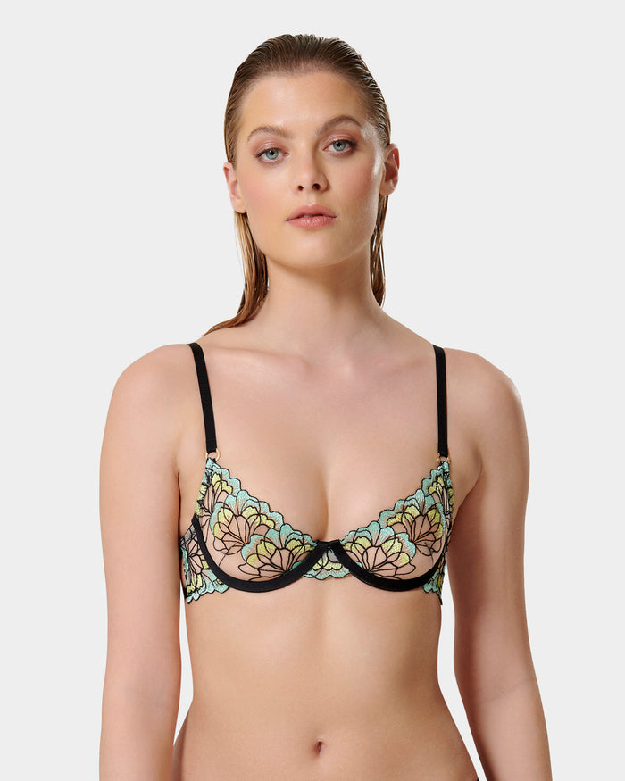 bluebella Serena Wired Bra Mint/Lemon/Black
