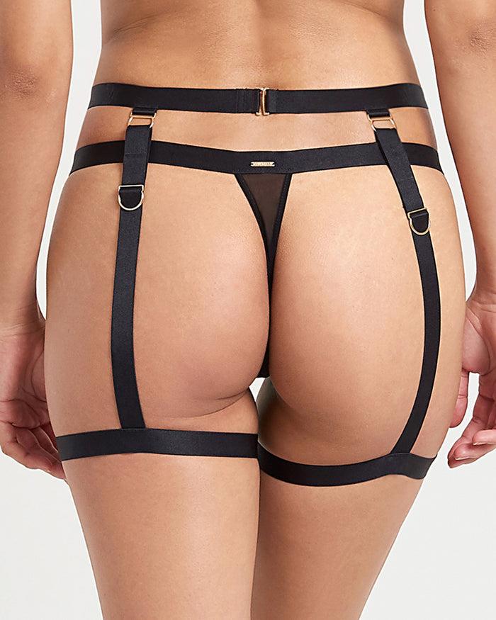 Bluebella Thea Thigh Harness Black