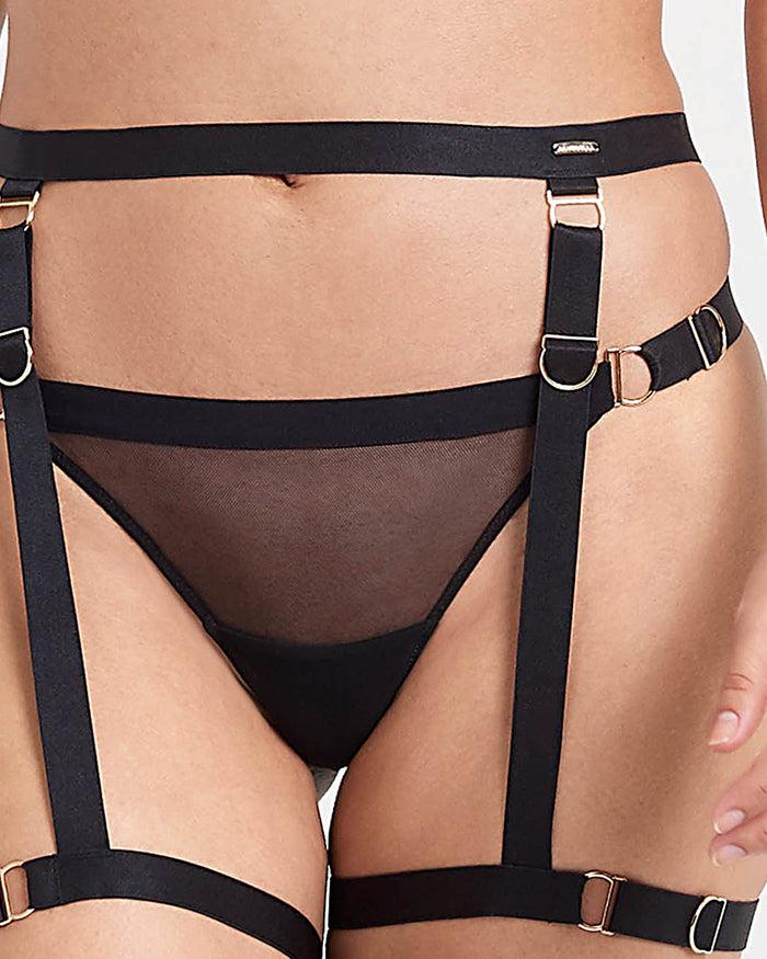 Bluebella Thea Thigh Harness Black