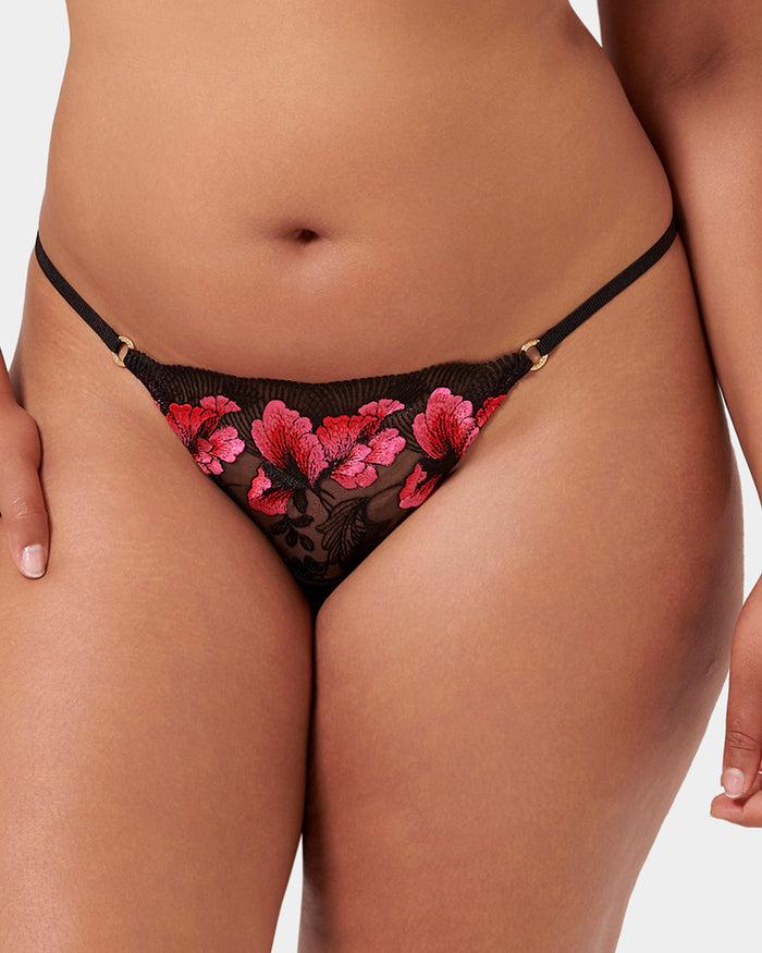 bluebella Vivienne Brief Fuchsia Pink/Red/Black