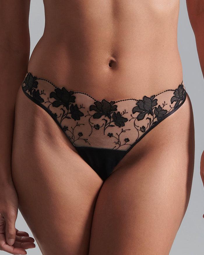 bluebella Yvette Thong Black/Sheer