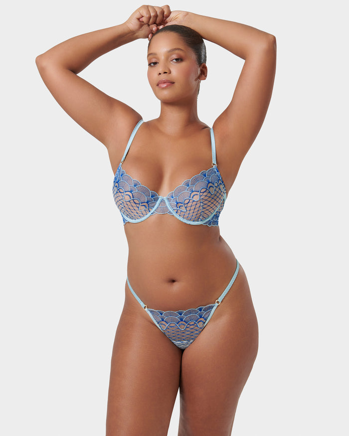bluebella Elina Egyptian Blue/Island Paradise Blue/Sheer